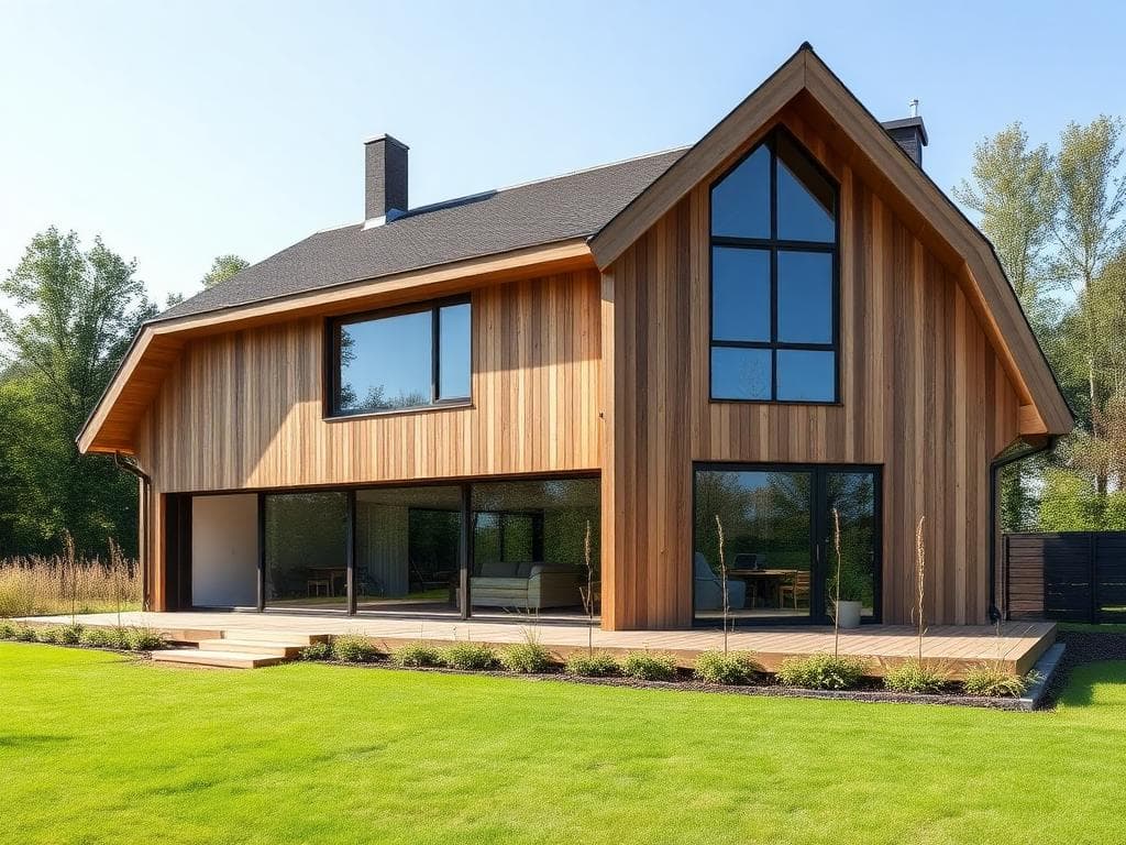 Houtskeletbouw voorbeeld 3
